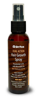 Hair growth spray bottle